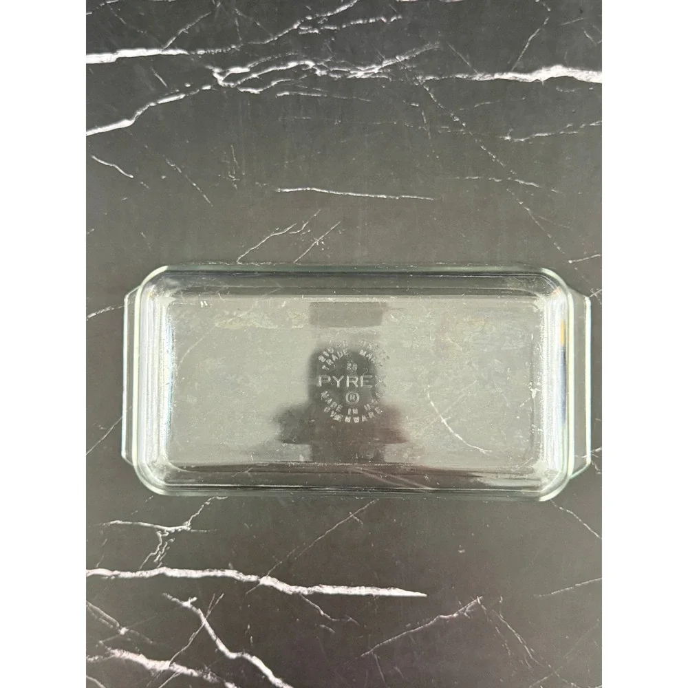 Vintage Pyrex Clear Borosilicate Glass 9X5X3 Loaf Pan 215-B Made in USA